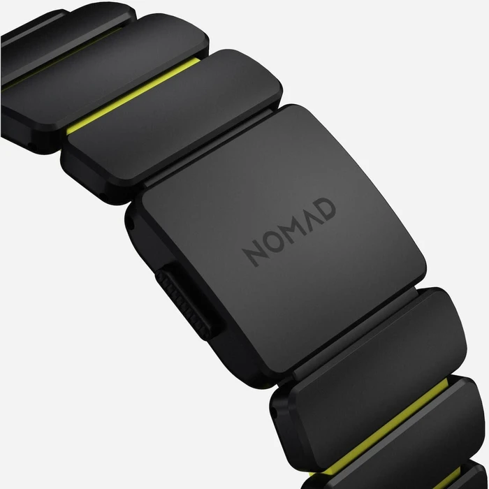 Nomad Stratos Λουράκι Ανοξείδωτο Ατσάλι Black Titanium / Volt (Apple Watch 44/45/46mm, Ultra 49mm)