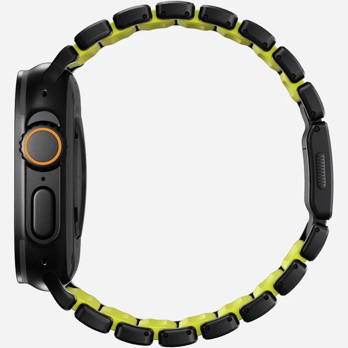 Nomad Stratos Λουράκι Ανοξείδωτο Ατσάλι Black Titanium / Volt (Apple Watch 44/45/46mm, Ultra 49mm)