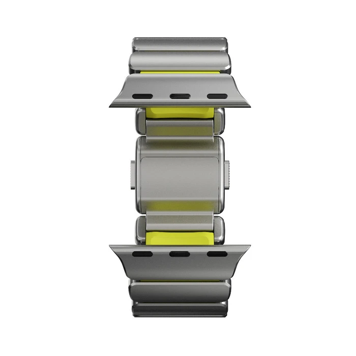 Nomad Stratos Titanium Grade 4 Band FKM Metal Bracelet for Apple Watch Volt (Lime) NM011147858