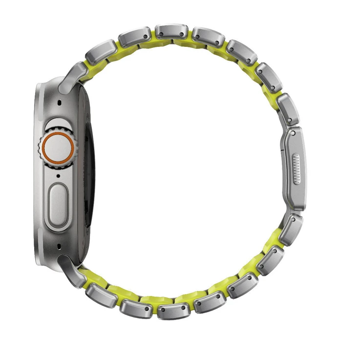 Nomad Stratos Titanium Grade 4 Band FKM Metal Bracelet for Apple Watch Volt (Lime) NM011147858