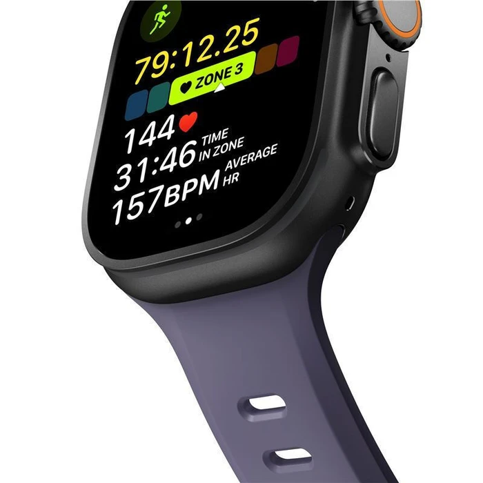 Nomad Tempo Silicone Watch Band (Dusk Purple) with Pin — Compatible with Apple Watch 44/45/46mm & Ultra 49mm