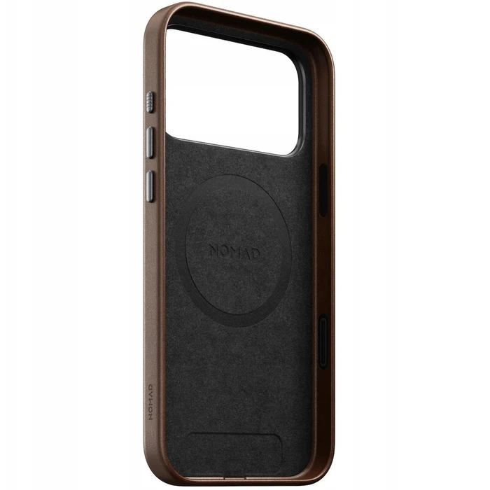 Nomad Δερμάτινη Θήκη Πλάτης Καφέ για iPhone 17 Pro Max (MagSafe)