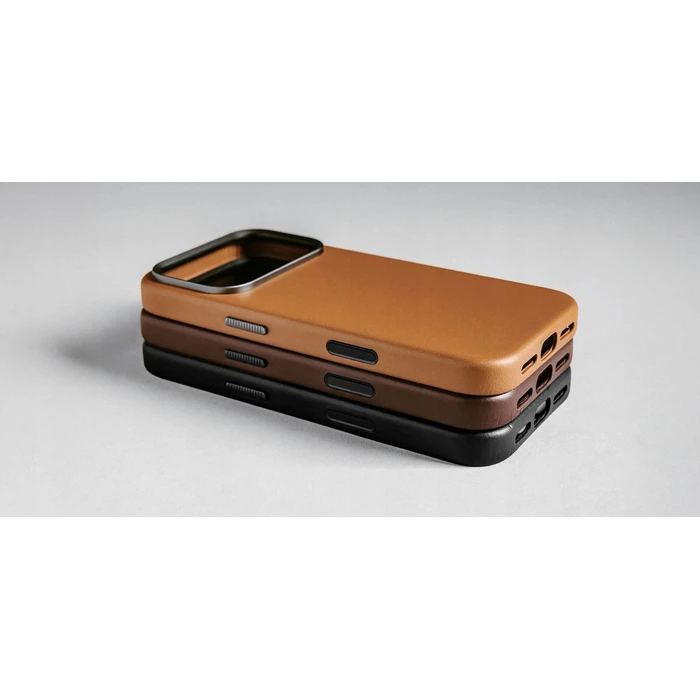 Nomad Δερμάτινη Θήκη Πλάτης Καφέ για iPhone 17 Pro Max (MagSafe)