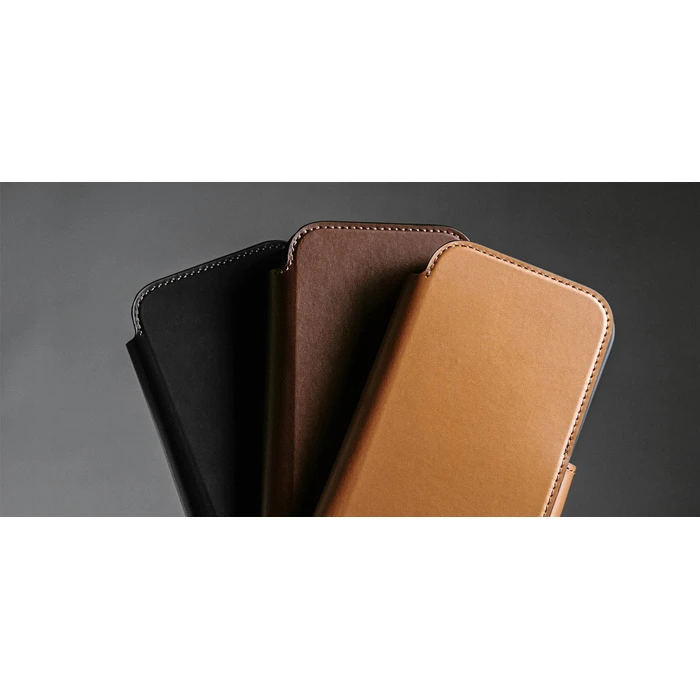 Nomad Book Θήκη Δερμάτινη/Σιλικόνης 0.85mm Καφέ για iPhone 17 Pro Max