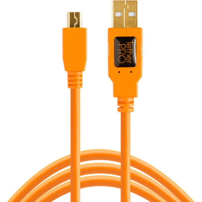 Tether Tools TetherPro USB 2.0 A/MiniB 5 Pin 4,6m orange