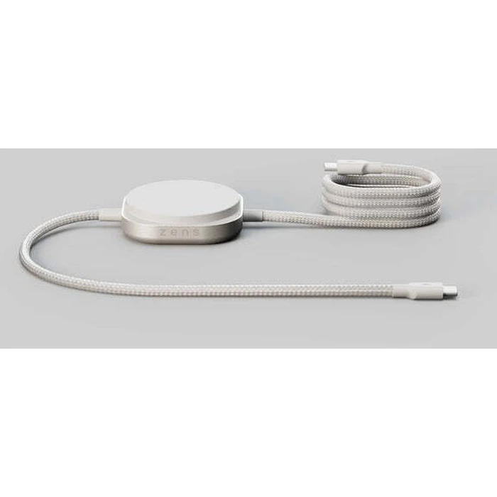 Zens Magnetic USB 2.0 Cable USB-C male to USB-C male, 240W PD, White, 1.5 m (Model ZECC05W/00)
