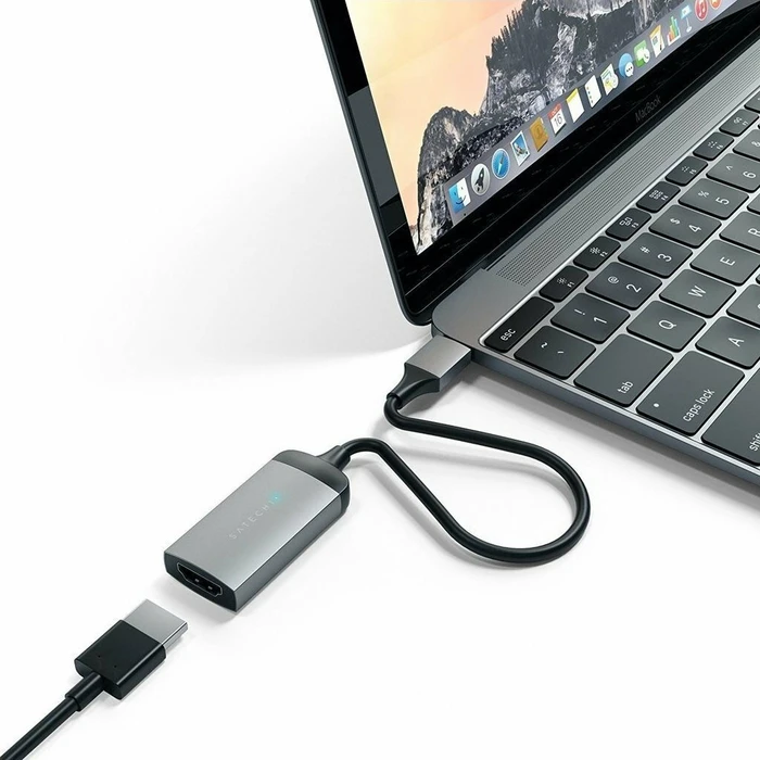Satechi Μετατροπέας USB-C σε HDMI (4K), Space Γκρι, ST-TC4KHAM