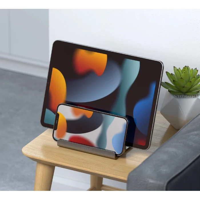 Satechi ST-ADVSM Κατακόρυφη Βάση για Laptop & Tablet έως 14", Ασημί