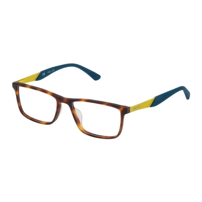 Police Ανδρικός Κοκκάλινος Σκελετός Γυαλιών Καφέ Ταρταρούγα VK056 0742