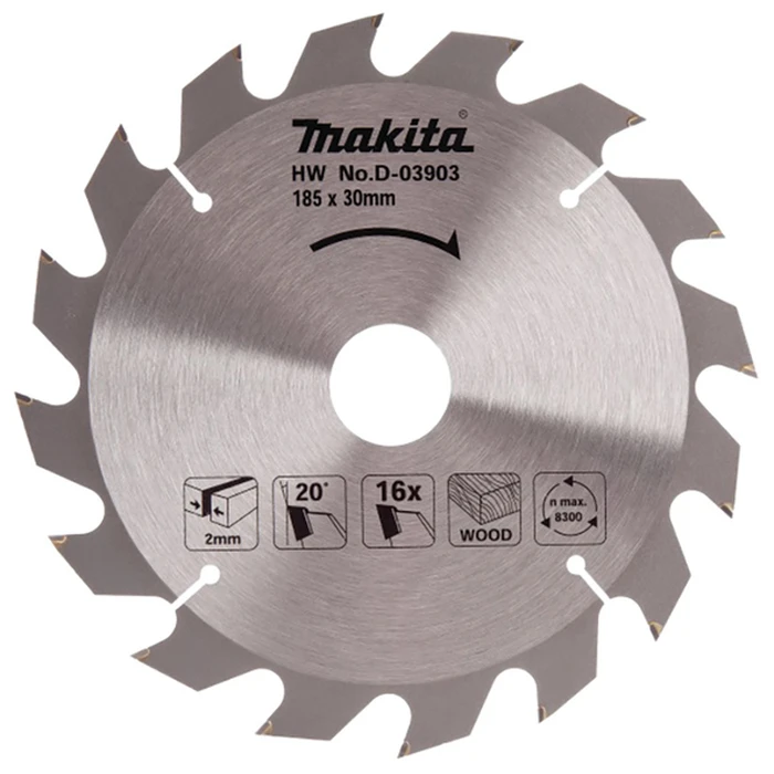 Makita Wood Cutting Disc 185mm D-03903