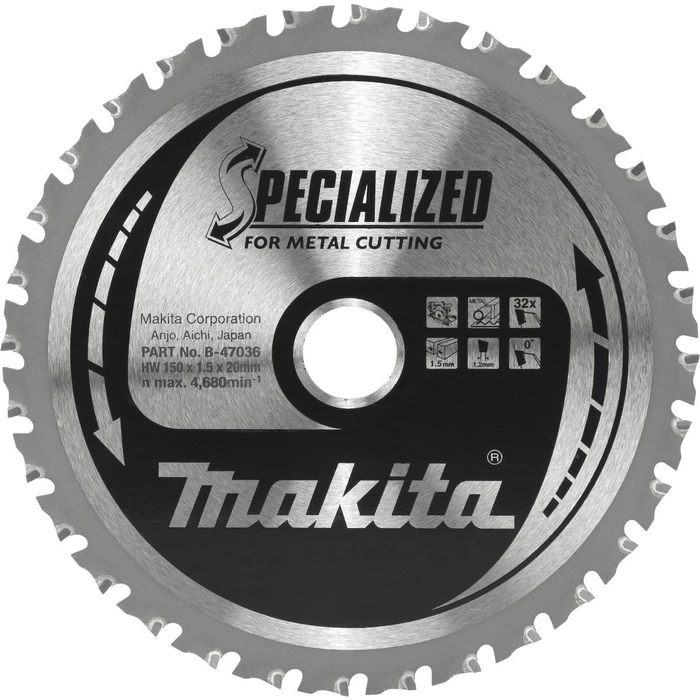 Makita Cutting Disc / Saw Blade B-47036 150mm (Wood)