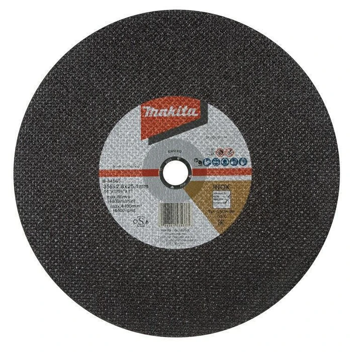 Makita Metal Cutting Discs 355mm x 2.8mm x 25.4mm, 5 pcs, Inox, A30P, Type 41 (MPN B-64565-5)
