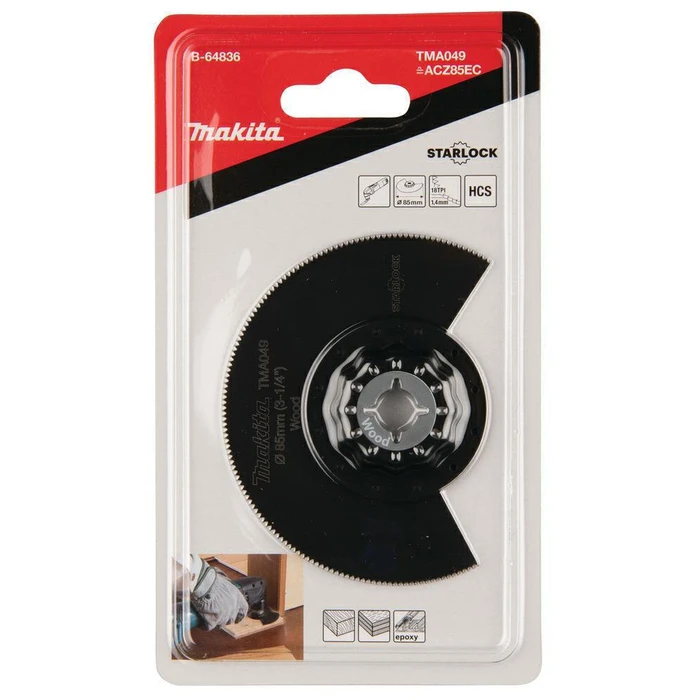 Makita B-64836 Πριονόλαμα Πολυεργαλείου HCS για Ξύλο 85mm
