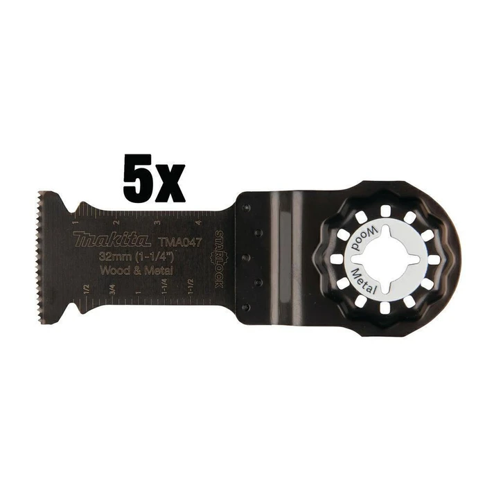 Makita MT BiM 32 mm x 50 mm Deep Cutting Jigsaw Blades - 5 pcs (B-64814-5)