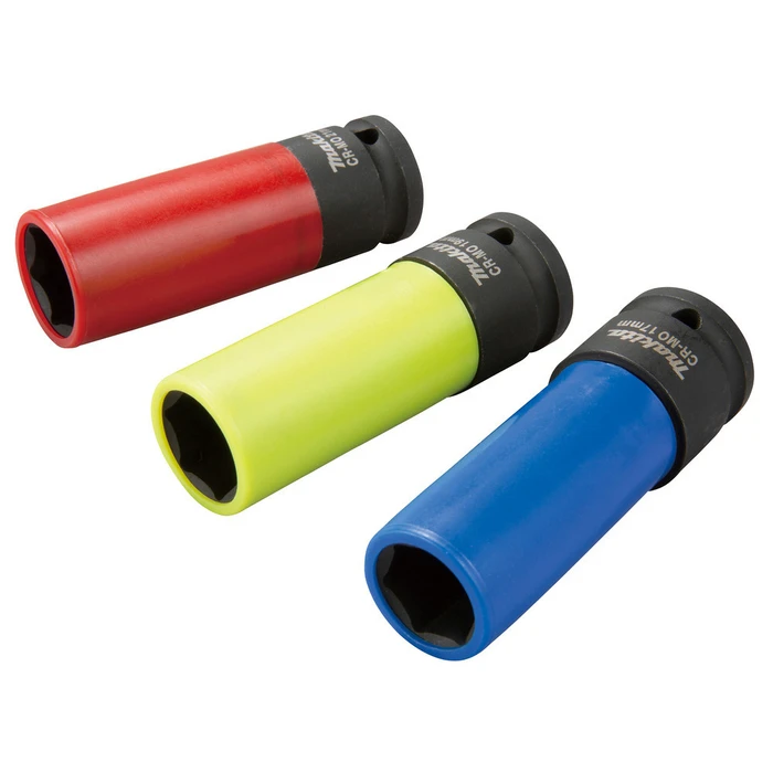 Makita Hexagon Sockets with 1/2" Drive, Set of 3 (17/19/21 mm) E-12354