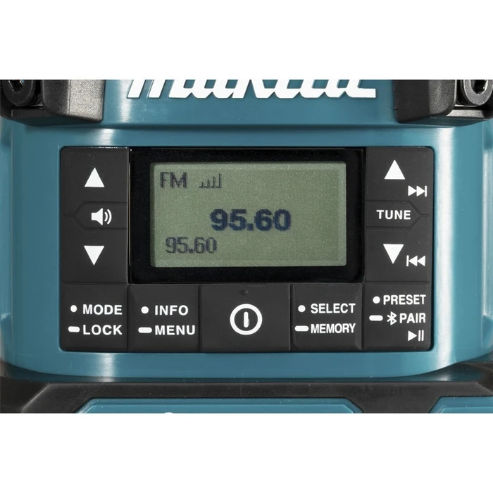 Makita Cordless DAB+ Radio with Lantern, Bluetooth & USB - Blue (MR009GZ)