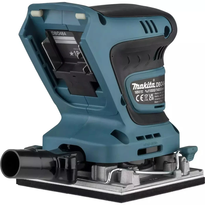 Makita DBO484Z 18V Cordless Orbital Sander (Body Only) Variable Speed with Dust Extraction