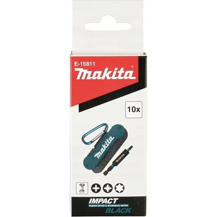 Makita Impact BLACK Bit Set 10 pcs (25 mm)