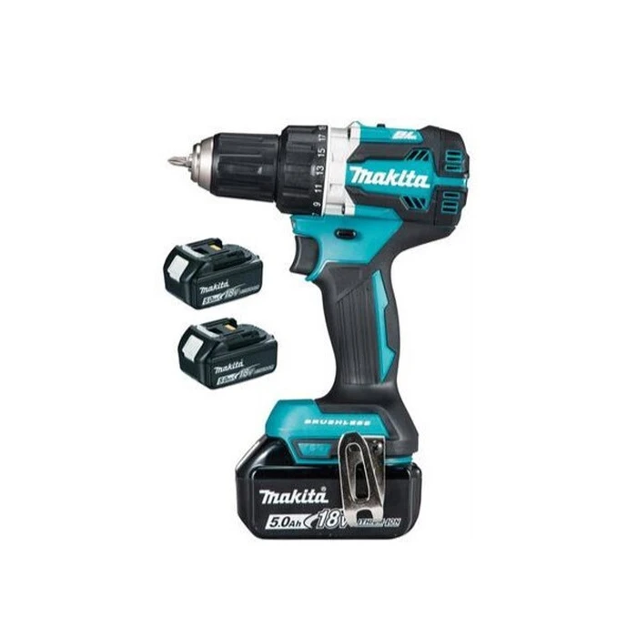 Makita Cordless Drill Driver 18V DDF484RT3J - 3x BL1850B 5.0Ah, DC18RC Charger, Makpac Case