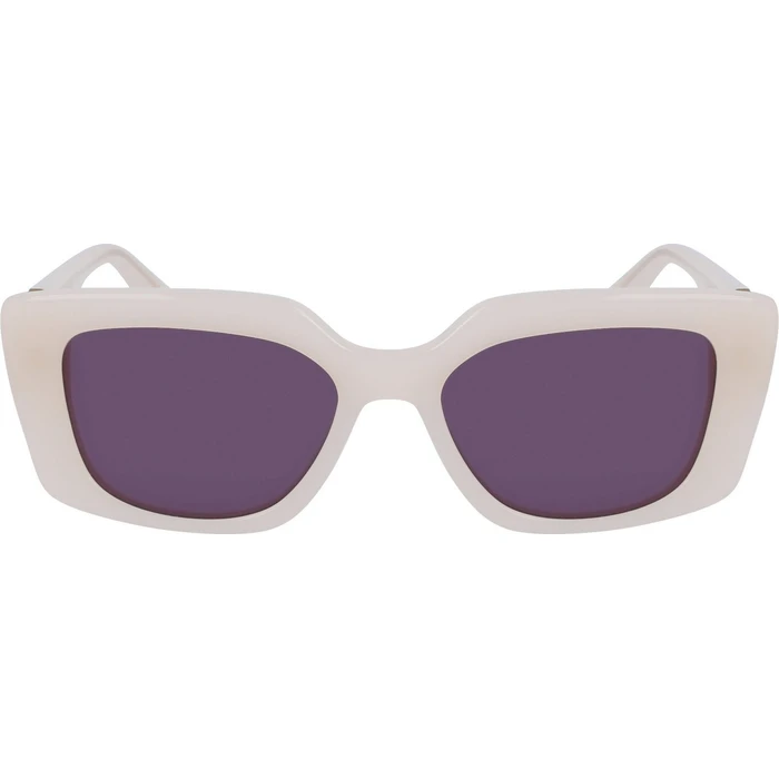 Karl Lagerfeld Γυναικεία Γυαλιά Ηλίου με Λευκό Κοκκάλινο Σκελετό και Μωβ Φακό KL6125S-280