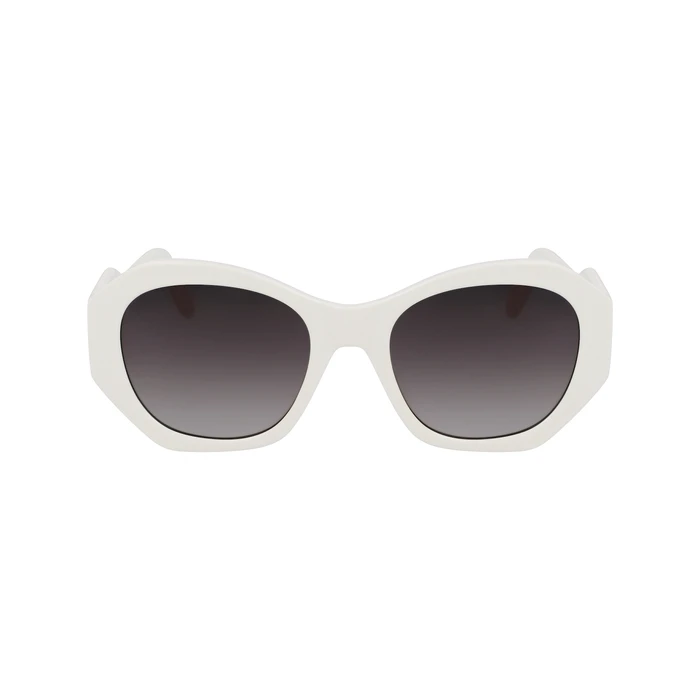 Karl Lagerfeld Γυναικεία Γυαλιά Ηλίου με Λευκό Σκελετό και Καφέ Φακό KL6146S-105
