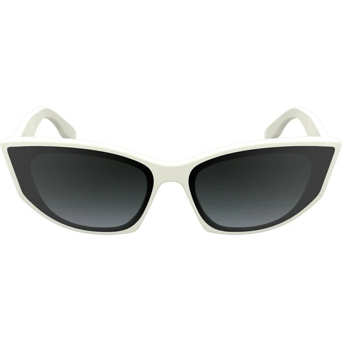 Karl Lagerfeld Γυναικεία Γυαλιά Ηλίου με Λευκό Κοκκάλινο Σκελετό και Γκρι Φακό KL6162S-105