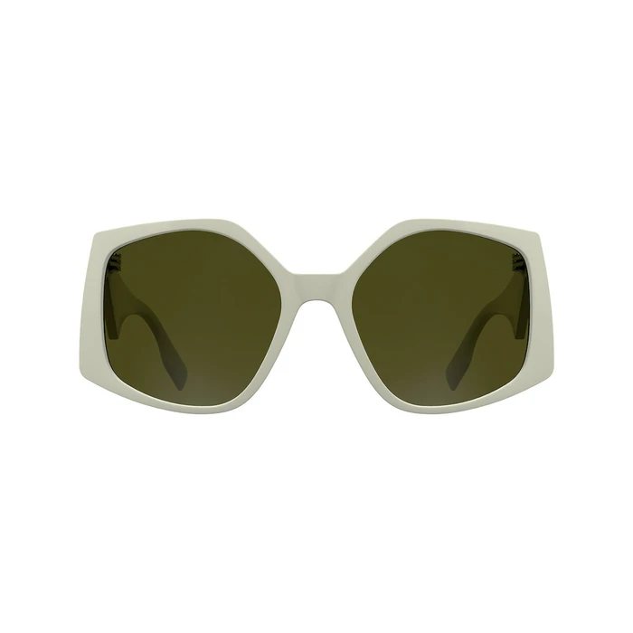 Karl Lagerfeld Γυναικεία Γυαλιά Ηλίου με Λευκό Σκελετό και Πράσινο Φακό KL6208S-105