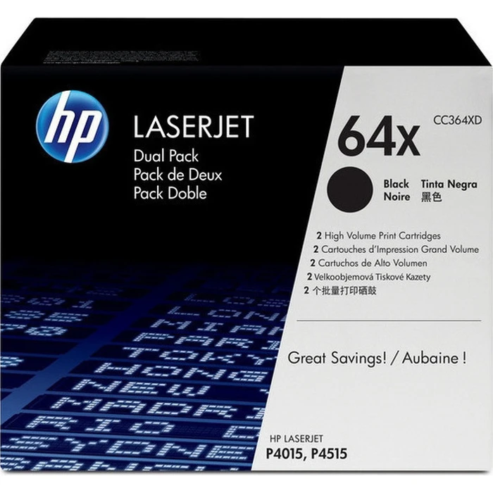 HP Toner Black Dual Pack CC364XD