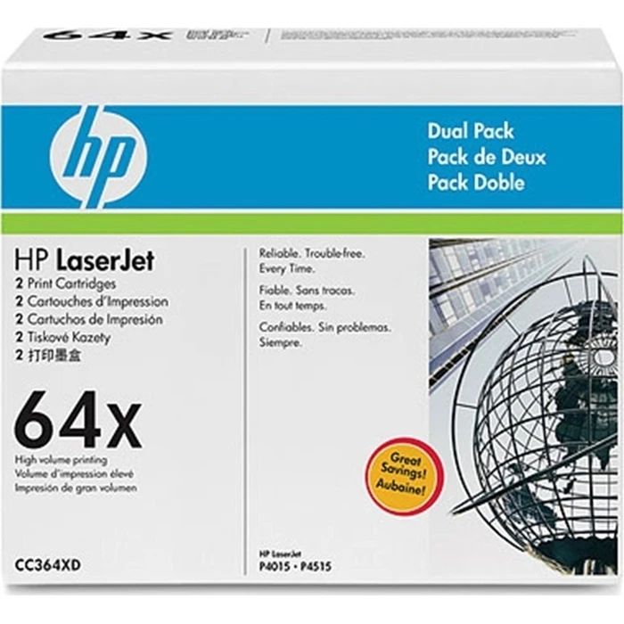 HP Toner Black Dual Pack CC364XD