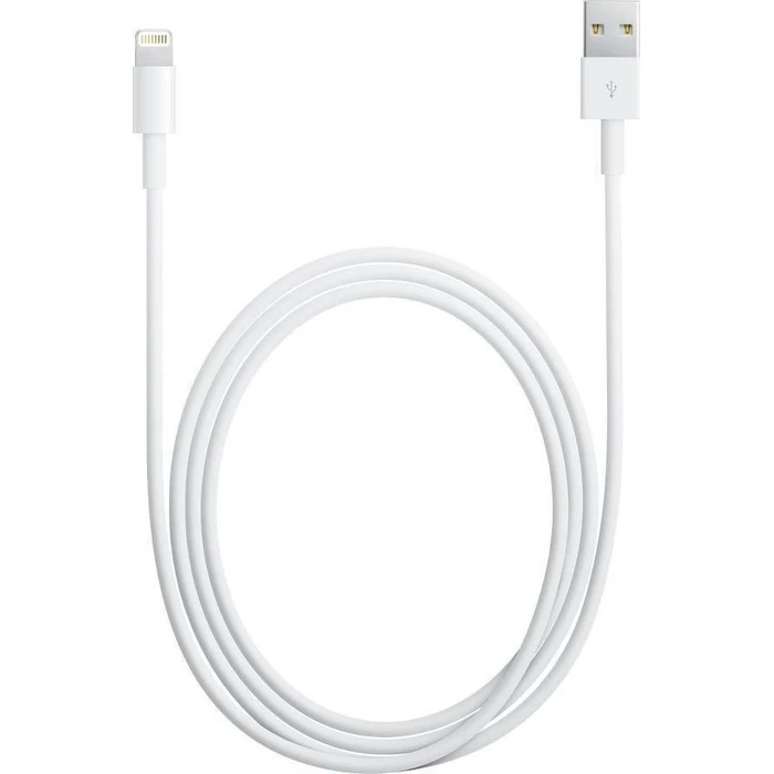 Apple USB-A σε Lightning Καλώδιο 2m Λευκό (MD819ZM/A)