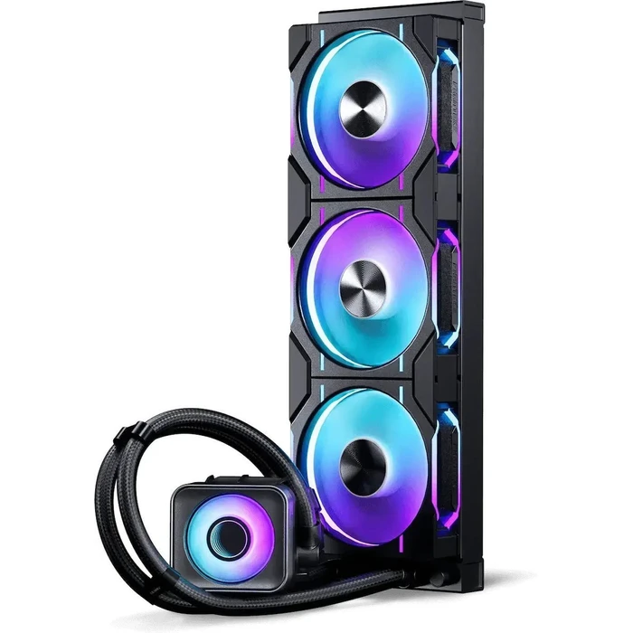 Phanteks Glacier One 360D30 X2 AIO Υδρόψυξη CPU 360mm με 3x 120mm RGB ανεμιστήρες (Μαύρο)