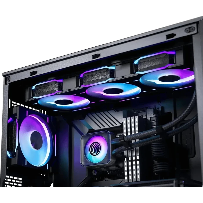 Phanteks Glacier One 360D30 X2 AIO Υδρόψυξη CPU 360mm με 3x 120mm RGB ανεμιστήρες (Μαύρο)