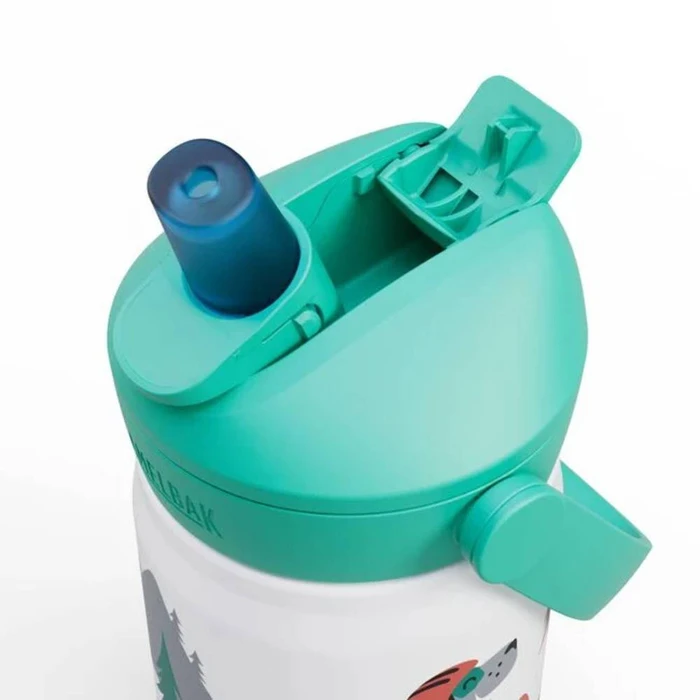 Camelbak Kids Stainless Steel Bottle with Straw, Turquoise/Blue 350 ml (Model 2861104035)