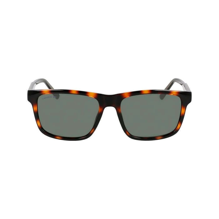 Lacoste Ανδρικά Γυαλιά Ηλίου με Καφέ Ταρταρούγα Κοκκάλινο Σκελετό και Πράσινο Φακό L6025S-214