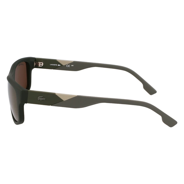 Lacoste Ανδρικά Γυαλιά Ηλίου με Καφέ Σκελετό και Καφέ Φακό L6042S-275