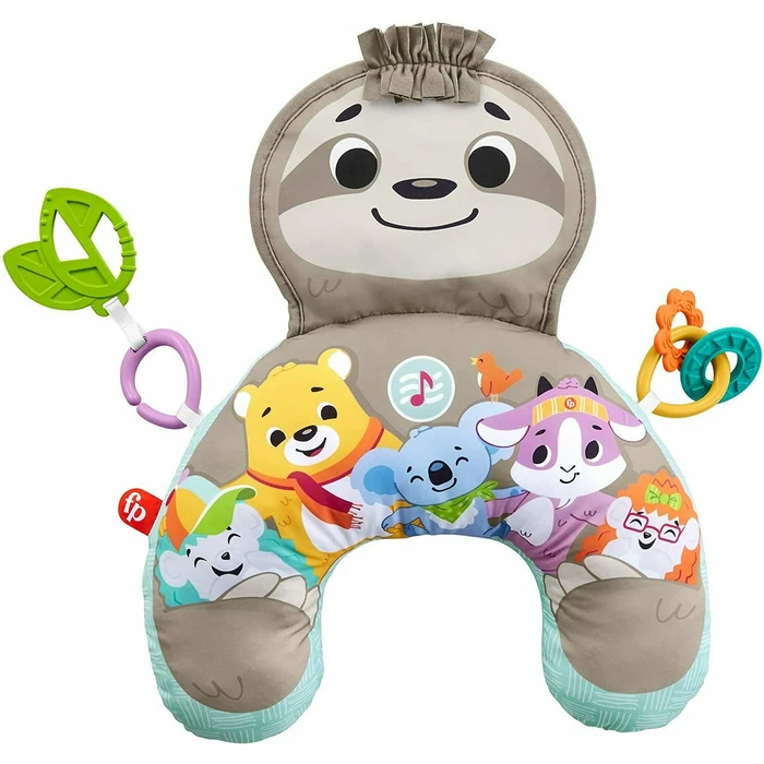 Fisher-Price Musical Sloth Tummy Wedge Pillow with Vibration GRR01