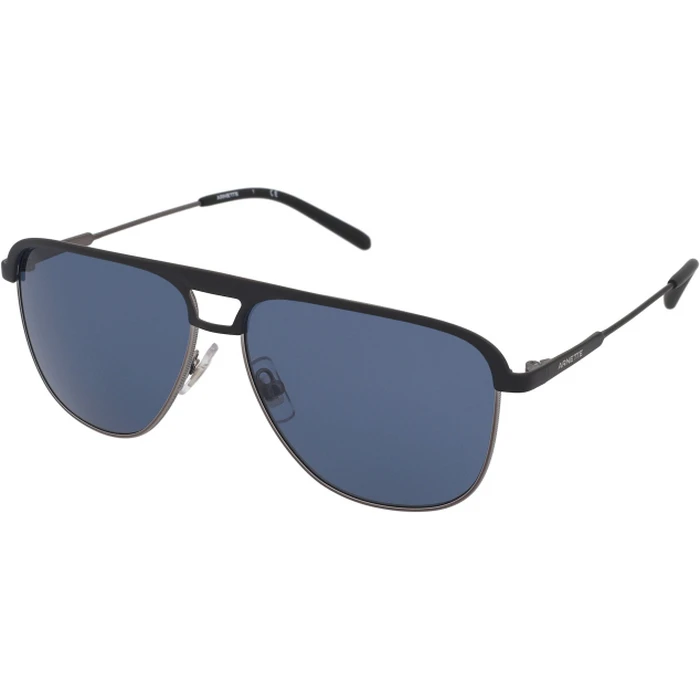 Arnette Holboxx Ανδρικά Γυαλιά Ηλίου με Μαύρο Μεταλλικό Σκελετό και Μαύρο Φακό AN3082 733