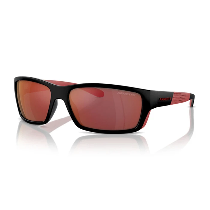 Arnette Ανδρικά Γυαλιά Ηλίου με Μαύρο Κοκκάλινο Σκελετό και Κόκκινο Καθρέφτη Φακό AN4336 27536Q