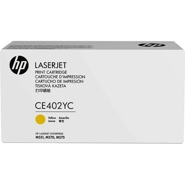 HP CONTRACT Cartridge No 507Y (CE402YC) - Yellow Original HP ColorSphere Toner Cartridge