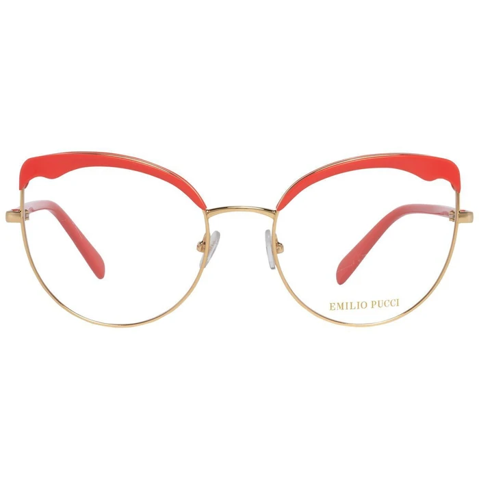Emilio Pucci Optical Frame Γυναικείος Μεταλλικός Σκελετός Γυαλιών Cat Eye Πορτοκαλί EP5131 030