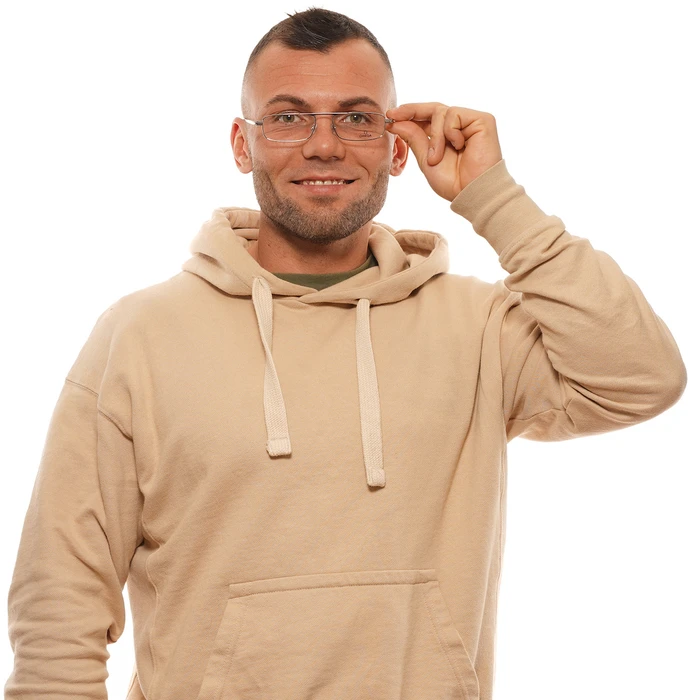 Omega Ανδρικός Μεταλλικός Σκελετός Γυαλιών Ασημί OM5011 016