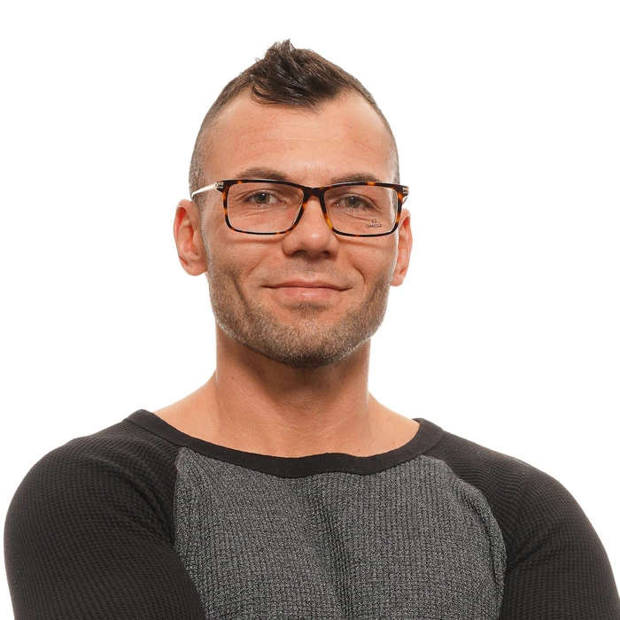 Omega Ανδρικός Σκελετός Γυαλιών Καφέ OM5014 056