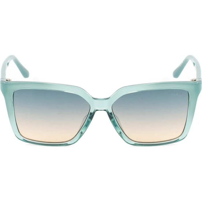 Guess Γυναικεία Γυαλιά Ηλίου με Πράσινο Κοκκάλινο Σκελετό και Τιρκουάζ Ντεγκραντέ Φακό GU00099 89W