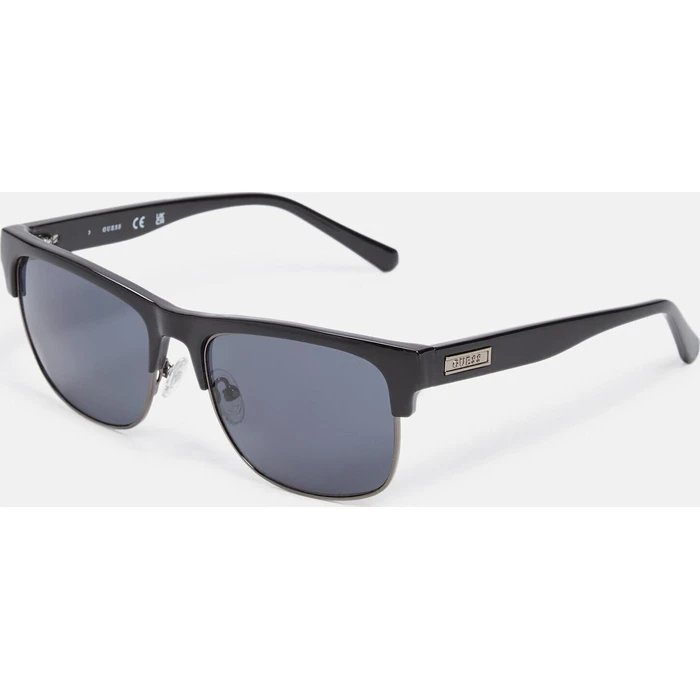 Guess Ανδρικά Γυαλιά Ηλίου με Μαύρο Σκελετό και Γκρι Φακό GF00023 01A