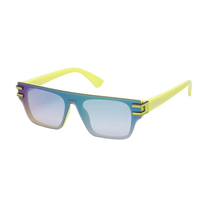 Guess Ανδρικά Γυαλιά Ηλίου με Μπλε Κοκκάλινο Σκελετό και Τιρκουάζ Ντεγκραντέ Φακό GO00061 0093P