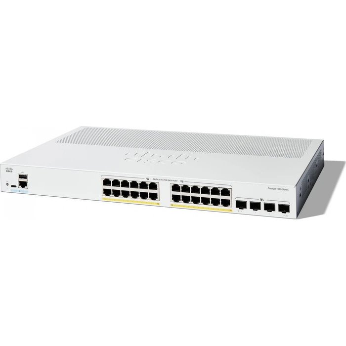 Cisco Catalyst C1200-24P-4X Διαχειριζόμενος L2 PoE++ Switch — 24x Gigabit RJ‑45 + 4x SFP/SFP+