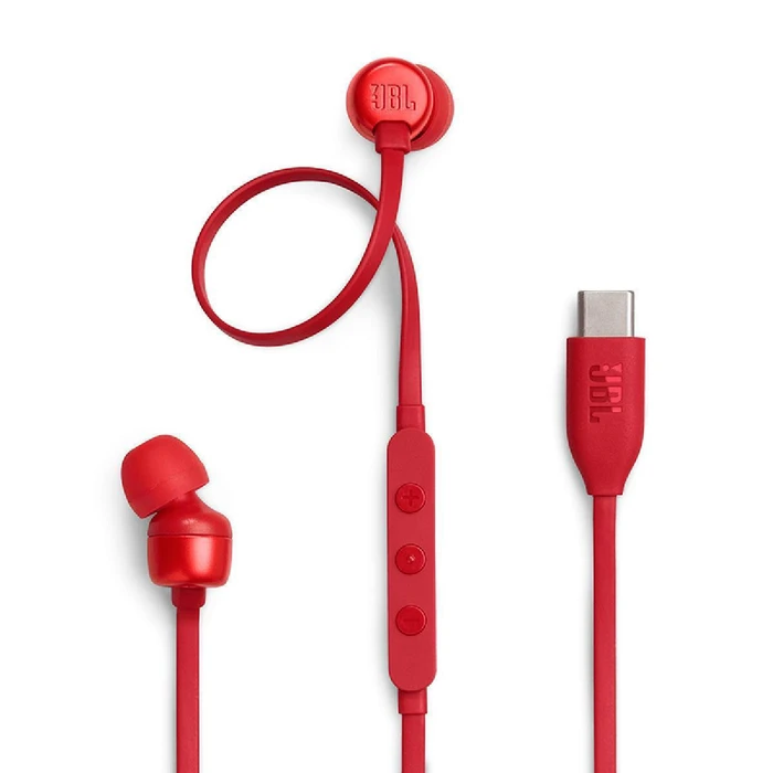 JBL Tune 310C USB‑C in‑ear ενσύρματα ακουστικά (Κόκκινο)