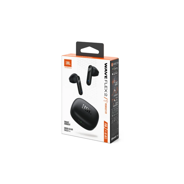 JBL Headphones In Ear Wave Flex 2 Black