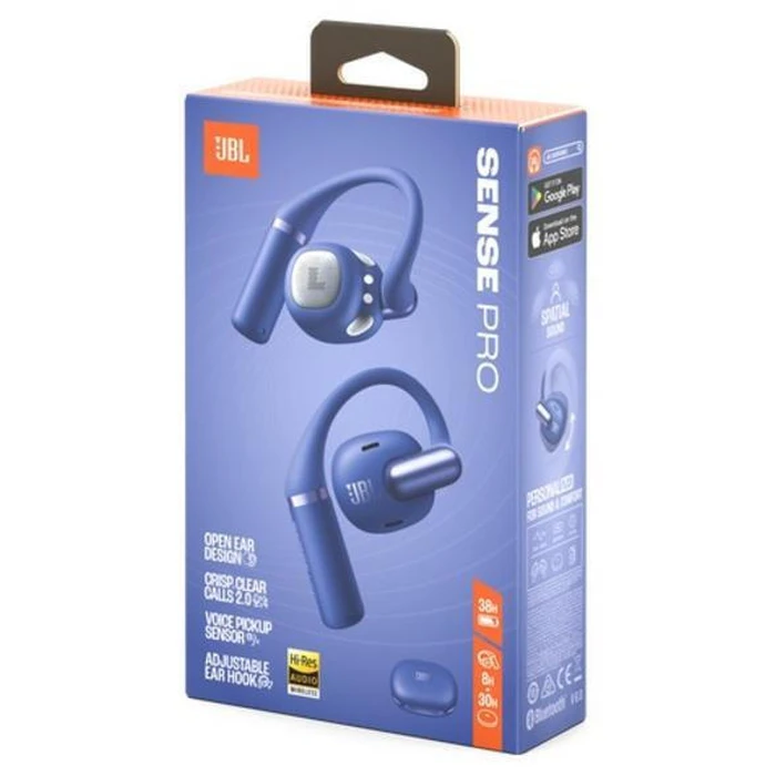 JBL Sense Pro True Wireless Open‑Ear Bluetooth Headphones with Charging Case - Blue
