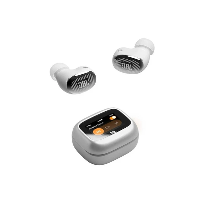 JBL Live Buds 4 Ασύρματα In‑Ear Ακουστικά True Wireless με ANC, IP55, 40 ώρες — Ασημί
